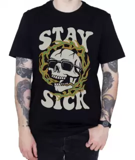 camiseta stay sick