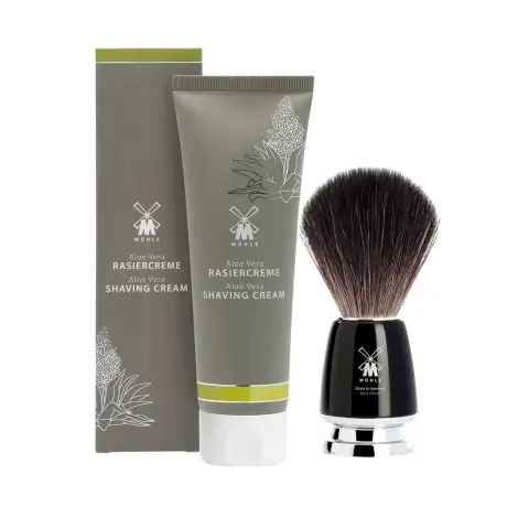 kit afeitado muhle aloe vera y brocha